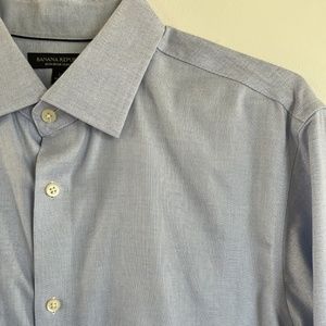 Banana Republic Men's Long Sleeve Button Down Dress Shirt - Size L 16 - 16.5